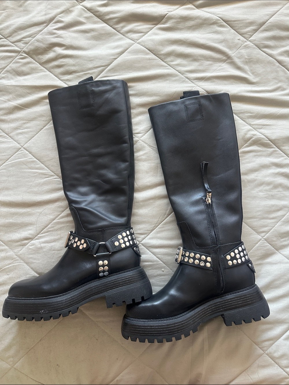 Black over the knee boots